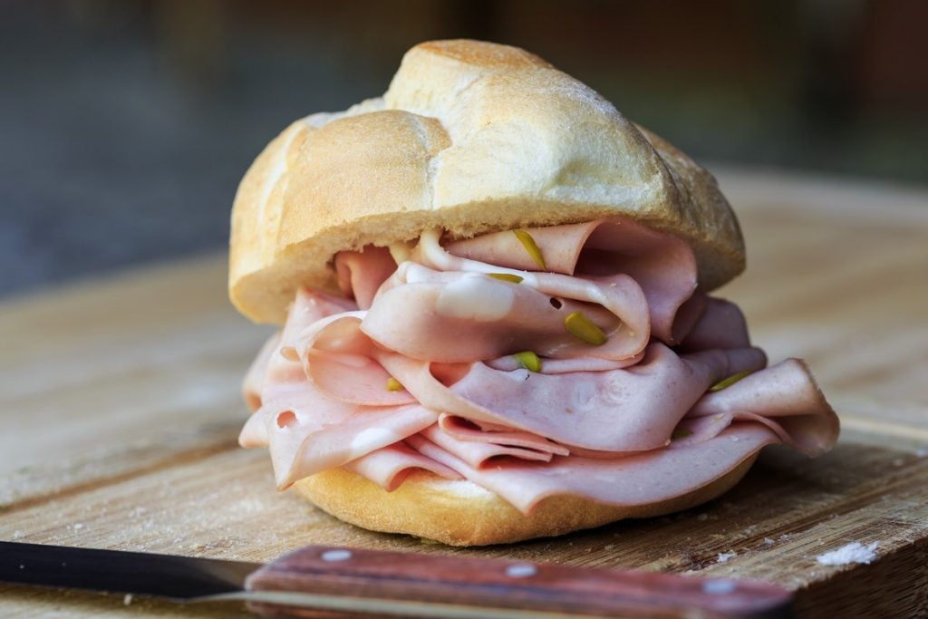 Sandwich with mortadella – Lazio